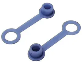 Bleeder Screw Dust Cap, (Blue), With Disc Brakes, New, Pair 1