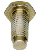 Seat Belt Bolt, New, Non Chrome, No Shoulder, 66-72 Gm Cars 1