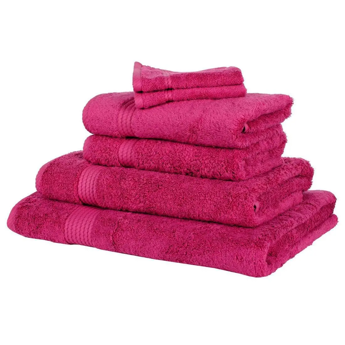 Bamboo Bliss Luxury 600Gsm Bathroom Linen Range - Berry Pink 1
