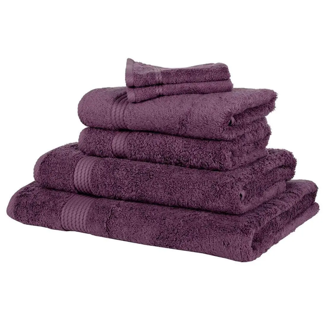 Bamboo Bliss Luxury 600Gsm Bathroom Linen Range - Plum 1