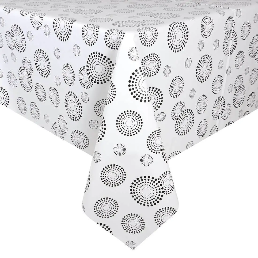 Spiral Pattern Large Tablecloth Wipe Clean Pvc Vinyl Table Cover 1