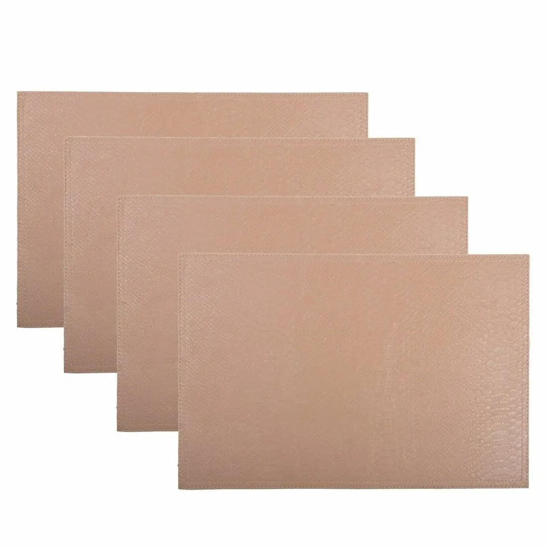 4 Luxury Faux Leather Placemats Dining Kitchen Table Mats 1