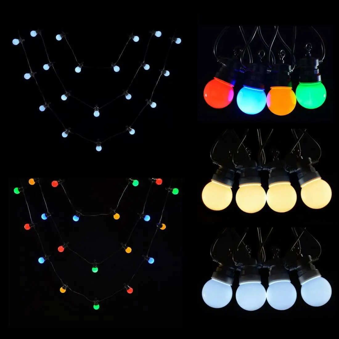 20 Connectable Static Led Festoon Party Lights 1