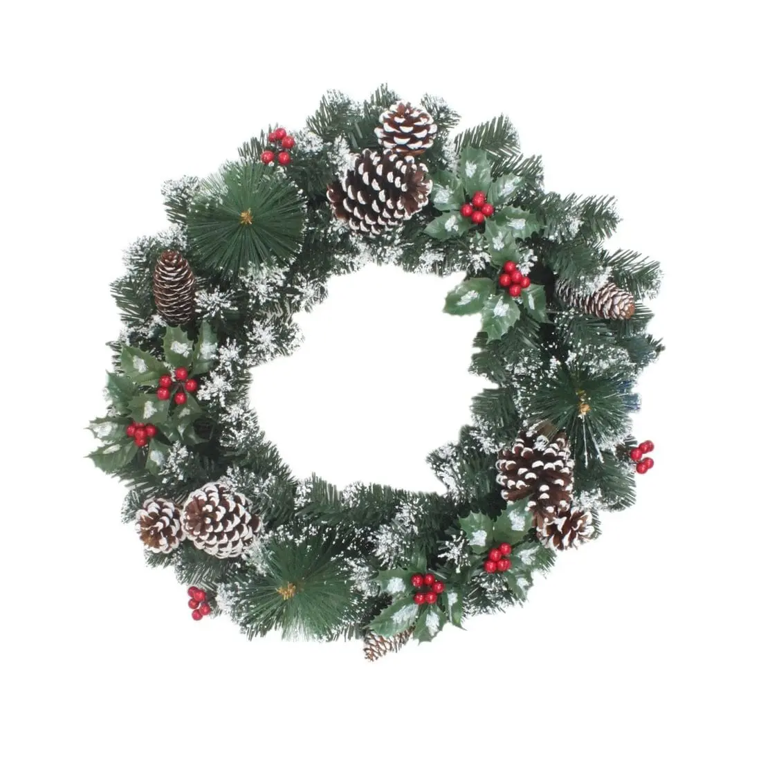 20" Luxury Traditional Christmas Wreath Xmas Decoration 1