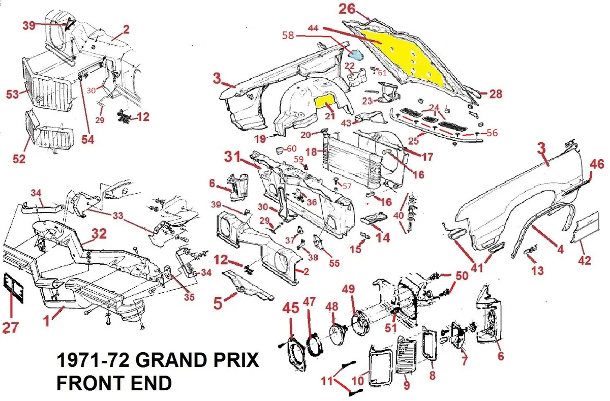 Entered 71-72 Grand Prix Front End  Drawing 1