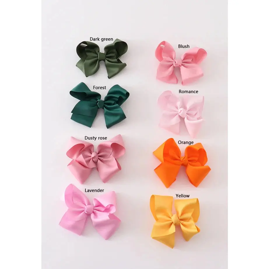 Abby & Evie Ribbon Hair Bow 1