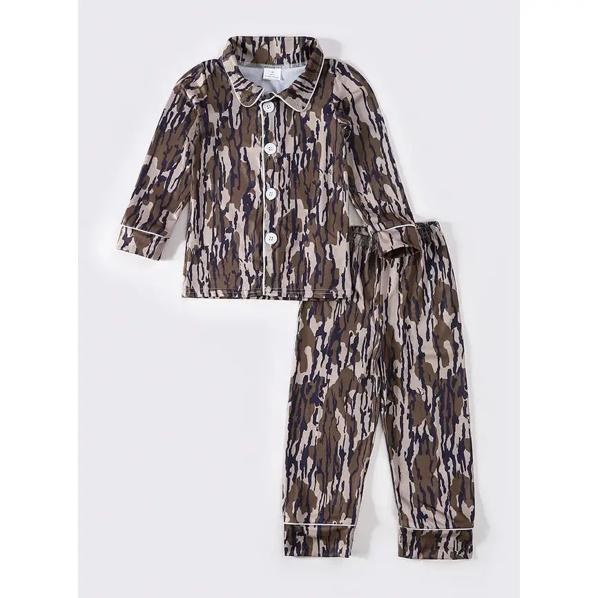 Sassy Soul Camouflage Boy Pajamas Set 220713 1