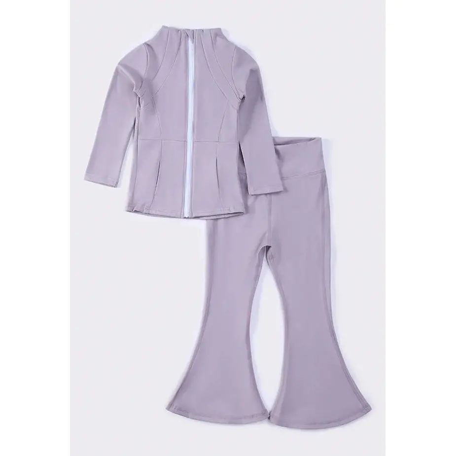 Sassy Soul Girl Active Flare Pants Set 220715 1