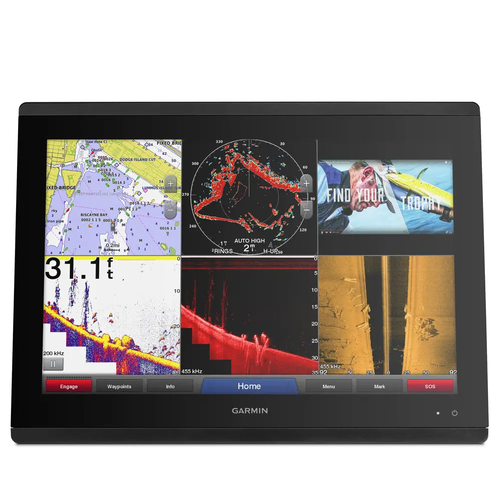Garmin Gpsmap 8617 Mfd - Preloaded U.S. Canada & Bahamas Bluechart G2 Hd & U.S. Lakevü Hd - 17" 1