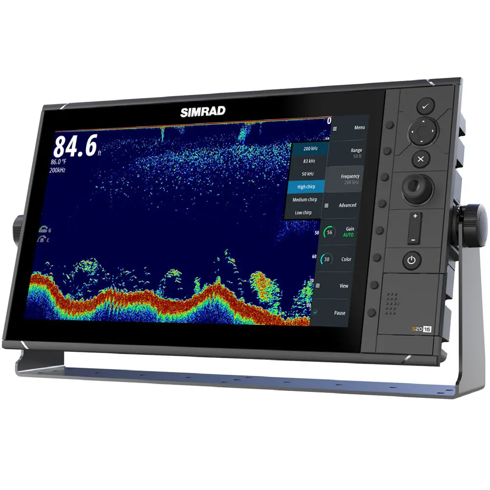 Simrad S2016 16" Fishfinder W/Broadband Sounder Module & Chirp Technology - Wide Screen 1