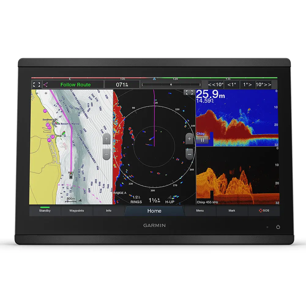 Garmin Gpsmap 8416Xsv 16" Chartplotter/Sounder Combo W/Worldwide Basemap & Sonar 1