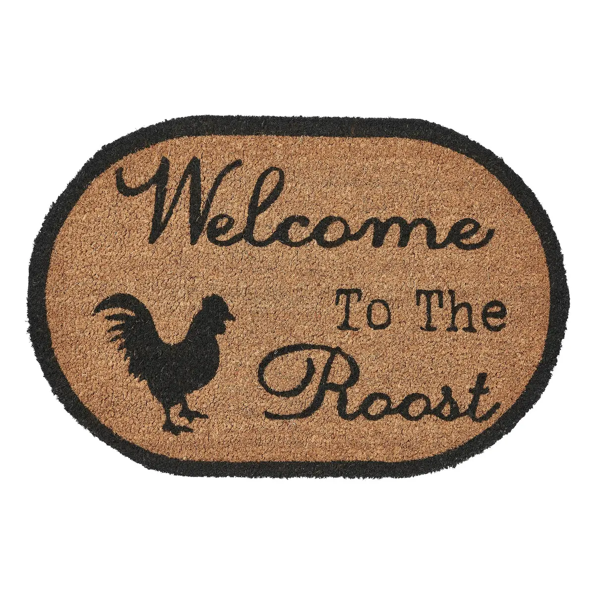 Down Home Welcome To The Roost Coir Rug Oval 20X30 1