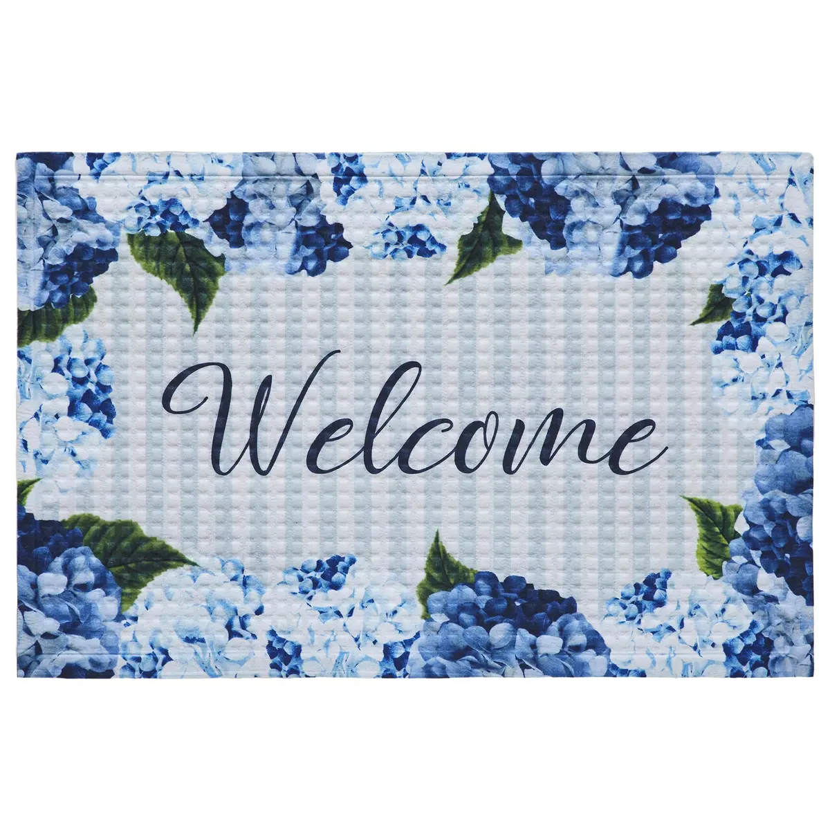 Finders Keepers Hydrangea Welcome Nylon Rug Rect 16X24 1