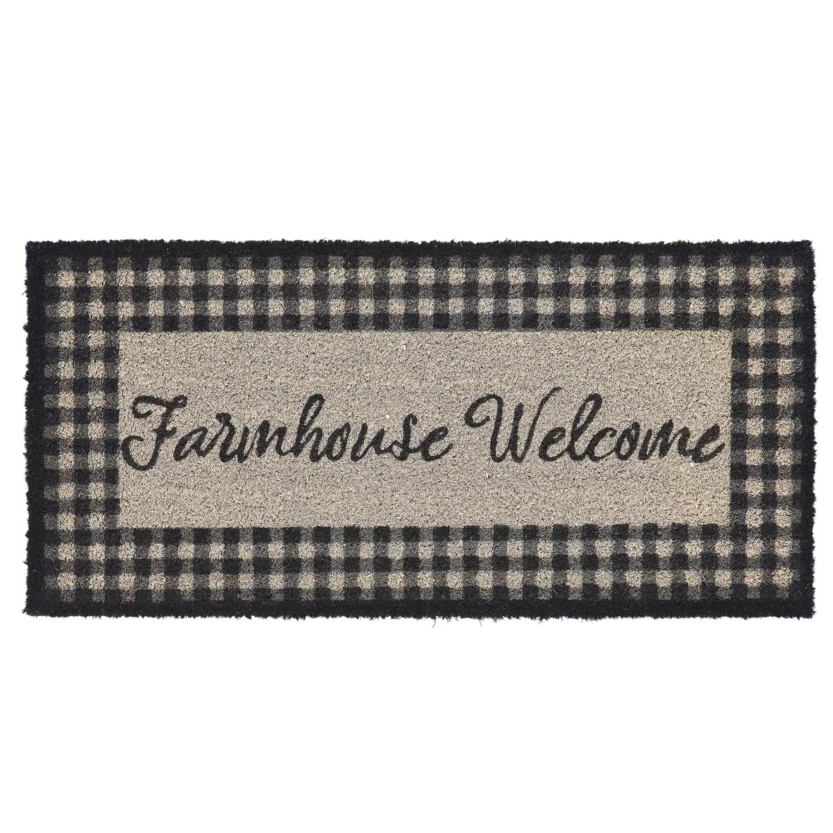 Finders Keepers Farmhouse Welcome Coir Rug Rect 17X36 1