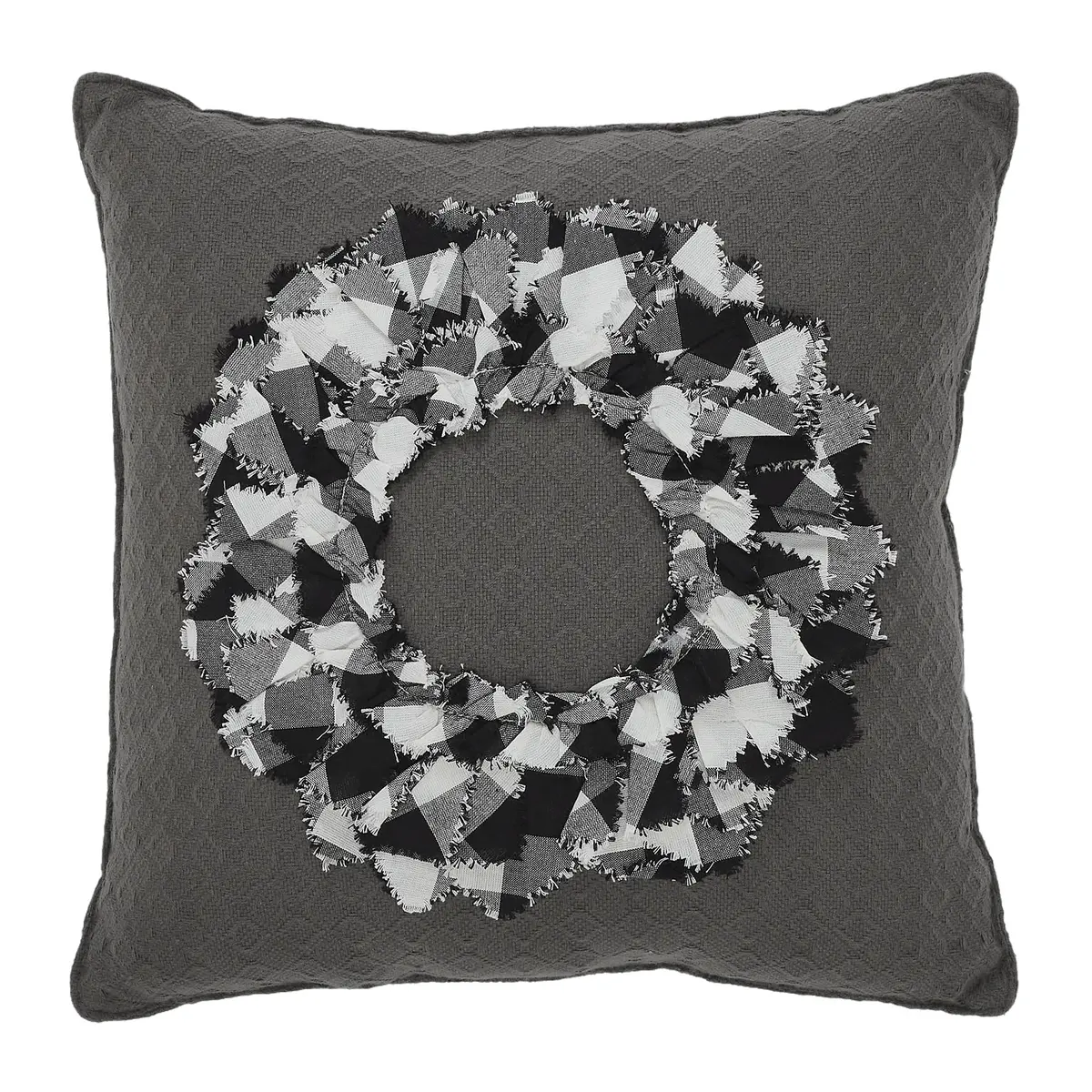 Finders Keepers Fabric Wreath Pillow 14X14 1