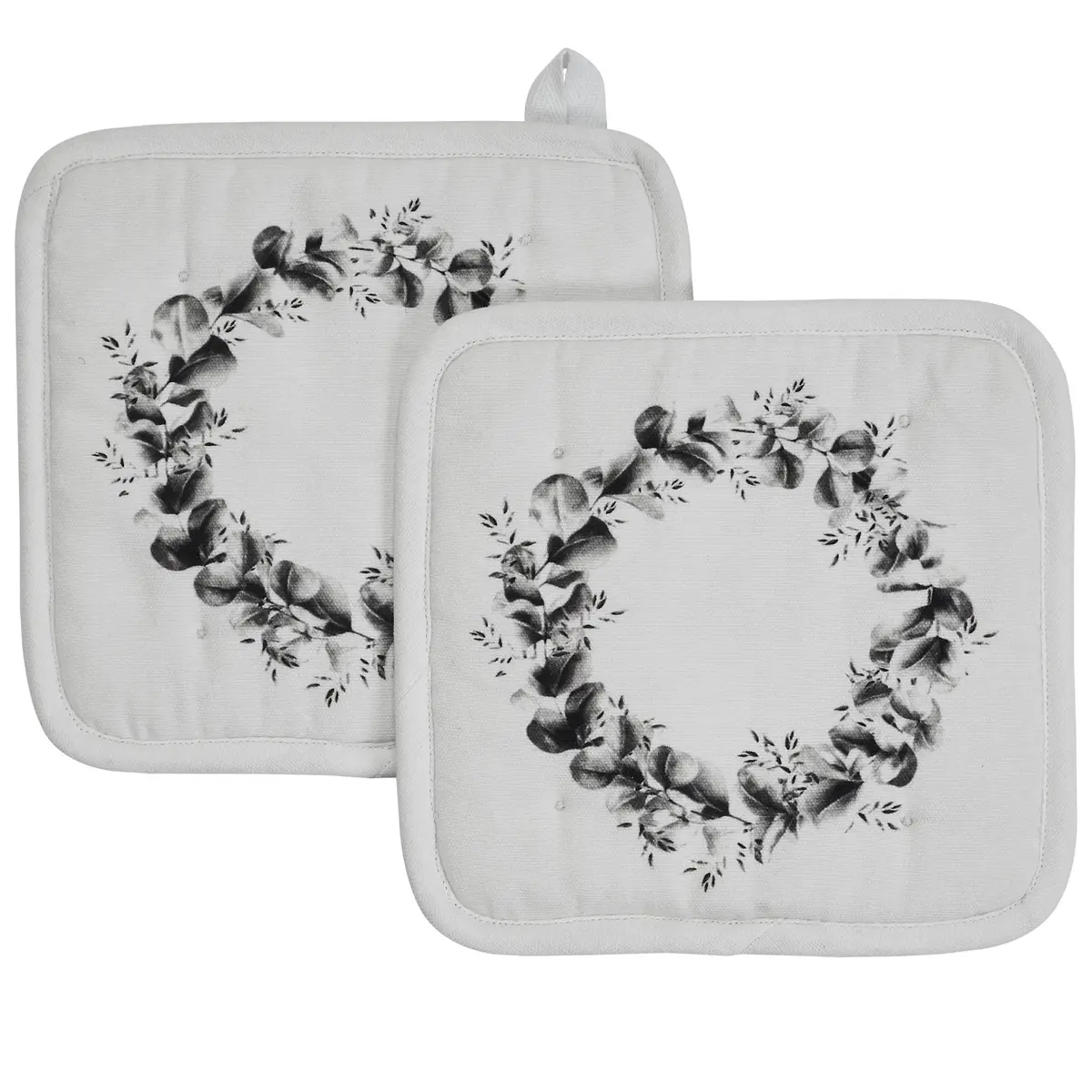 Finders Keepers Eucalyptus Pot Holder Set Of 2 8X8 1
