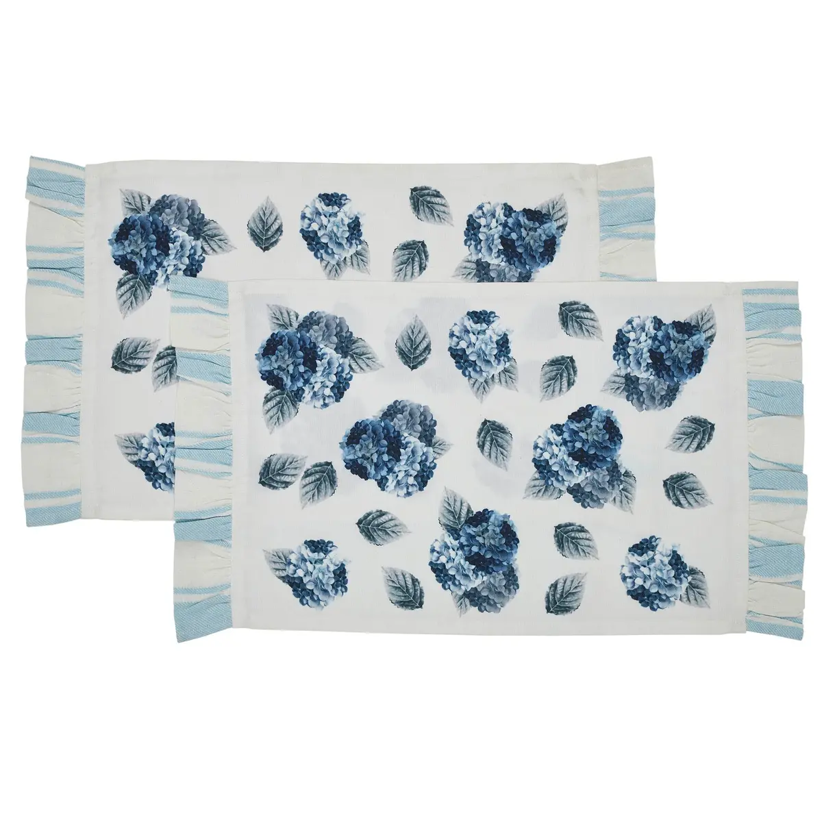 Finders Keepers Hydrangea Ruffled Placemat Set Of 2 13X19 1