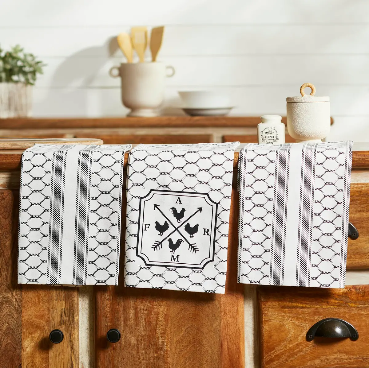 Down Home Farm Tea Towel Set Of 3 19X28 1