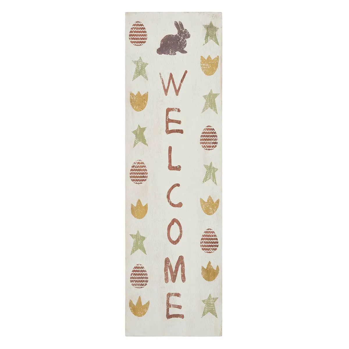 Easter Welcome Wooden Sign 20X6 1