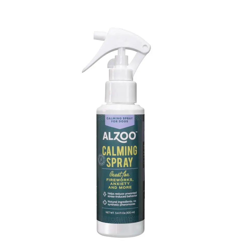 Alzoo Calming Spray For Dogs 3.4 Oz. 1