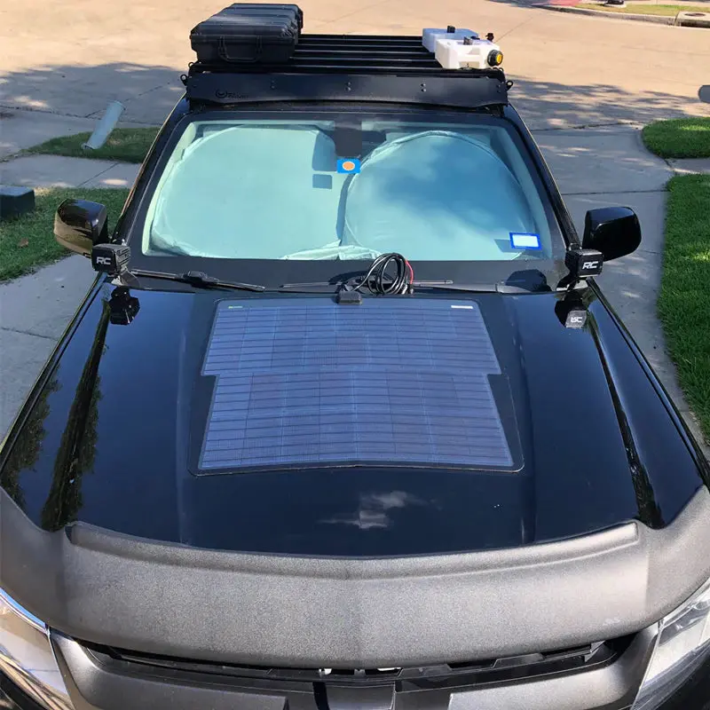 Lensun Solar 90W 12V Hood Flexible Solar Panel For Chevrolet Colorado (2015-2022) 1
