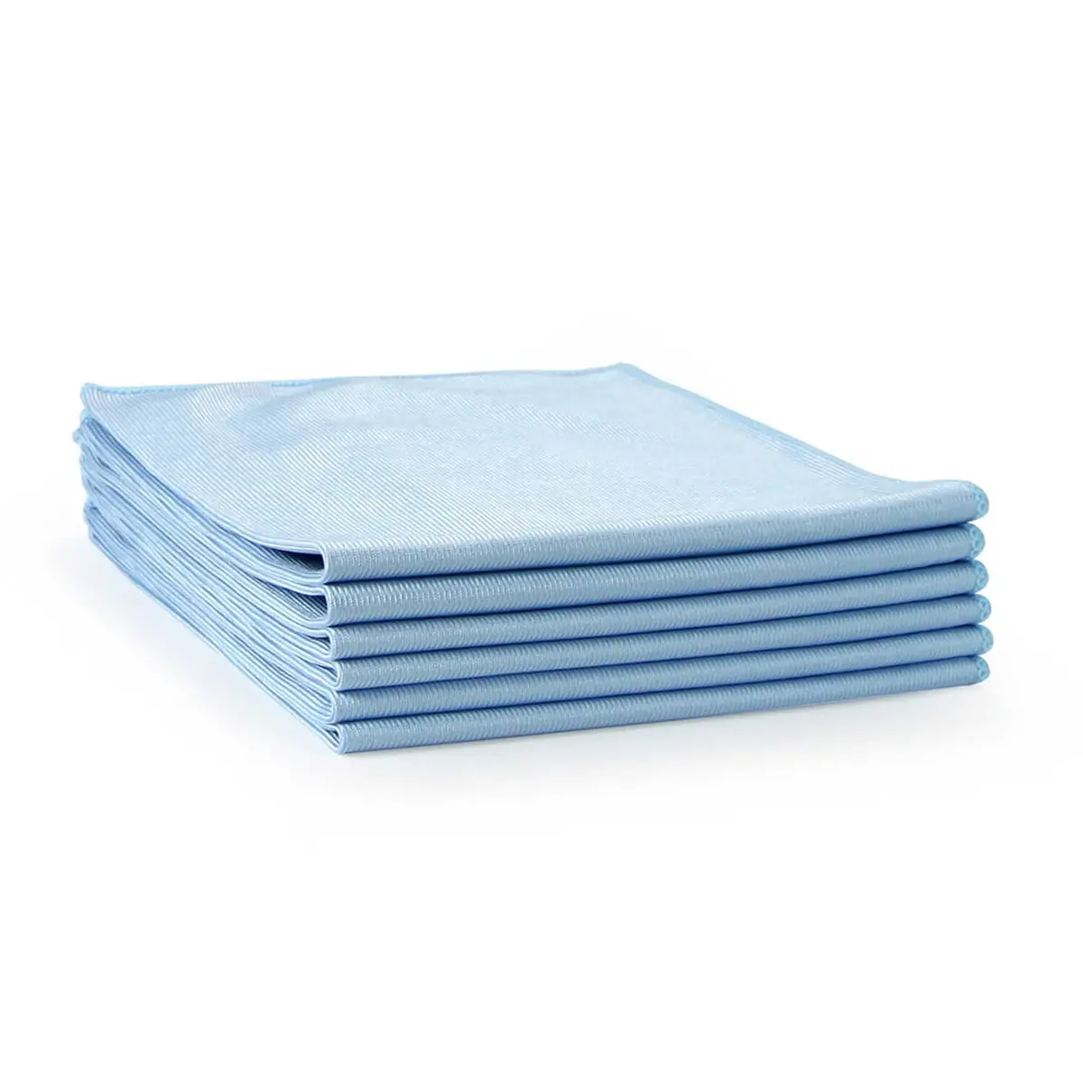 Microfiber Shiny Glass Cloth 270Gsm 16X16" 12Pk - Blue 1