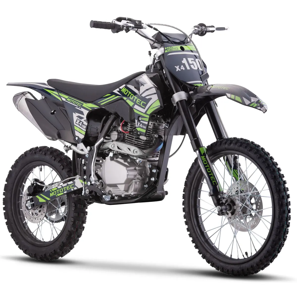 Mototec X4 150Cc 4-Stroke Gas Dirt Bike Black 1