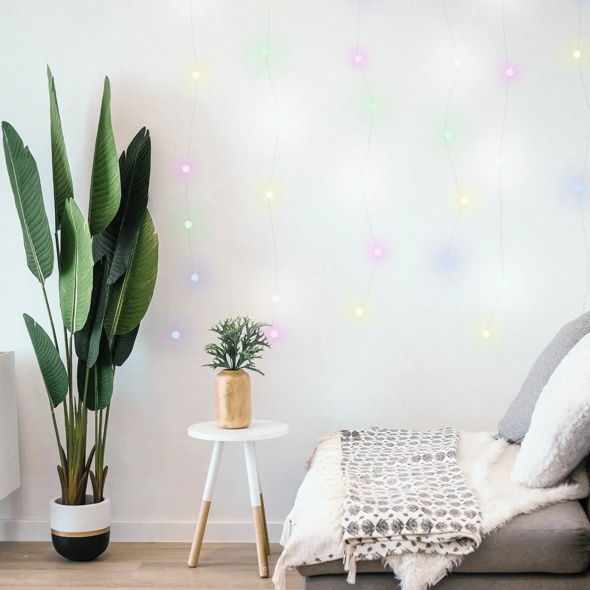 Perfect Holiday 300 Led Curtain Lights Copper Wire 1