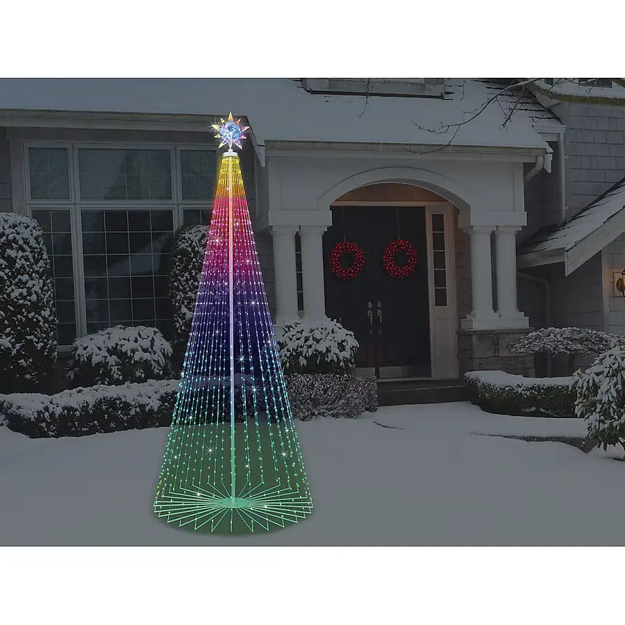 Perfect Holiday 7Ft Tree Light Ip44 5V/3A Ul Transformer, Ir Controller + 32Button Ir Remote, 10' Lead Cable Rgb 1