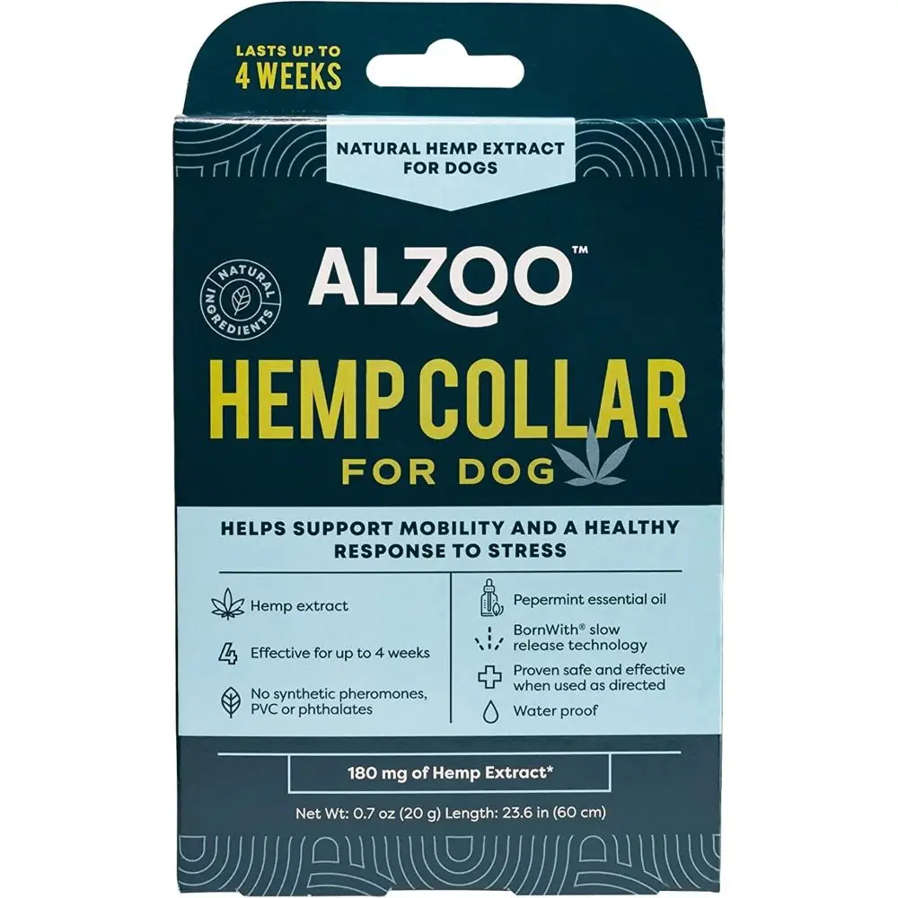 Alzoo Plant-Based Hemp Dog Collar 1